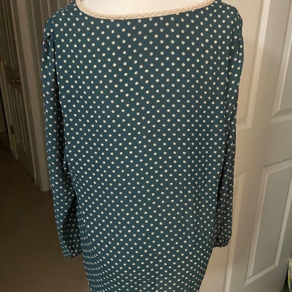 Blue Polka Dot Blouse - Picture 2 of 2